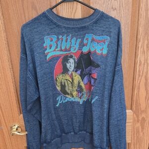 Billy Joel Graphic Blue Sweatshirt